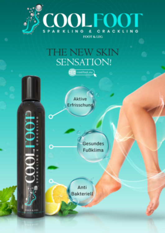 Εικόνα της 🧴 COOLFOOT Sparkling & Crackling – Αφρός Ποδιών & Γαμπών 200ml