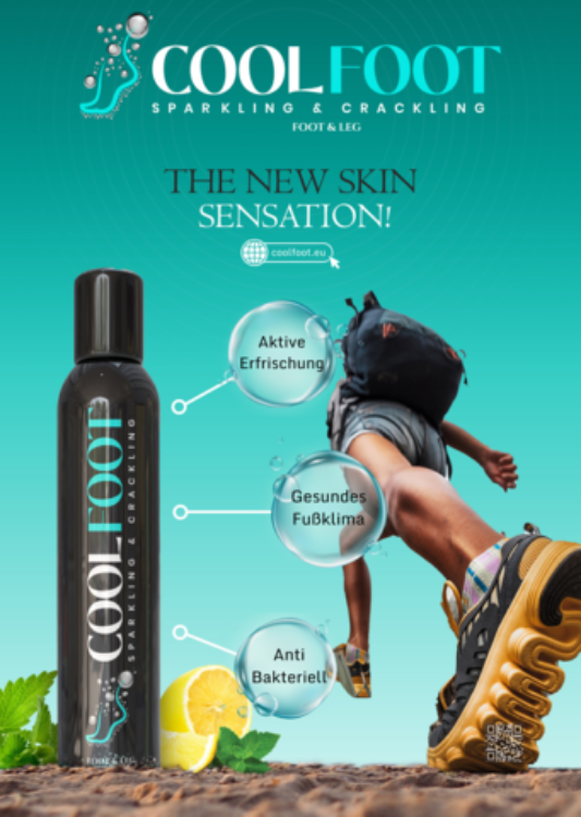 Εικόνα της 🧴 COOLFOOT Sparkling & Crackling – Αφρός Ποδιών & Γαμπών 200ml